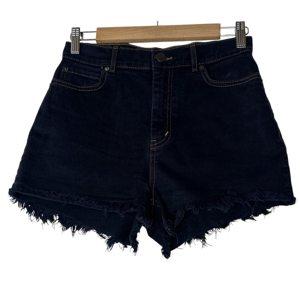 & other stories shorts Women's Size 28 High Rise Dark Blue Classic Stretch